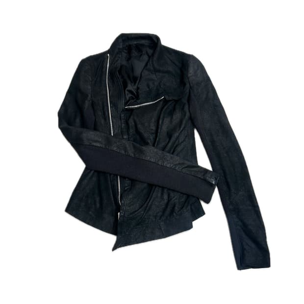 Rick owens 램스킨 릭오웬스 바이커 자켓