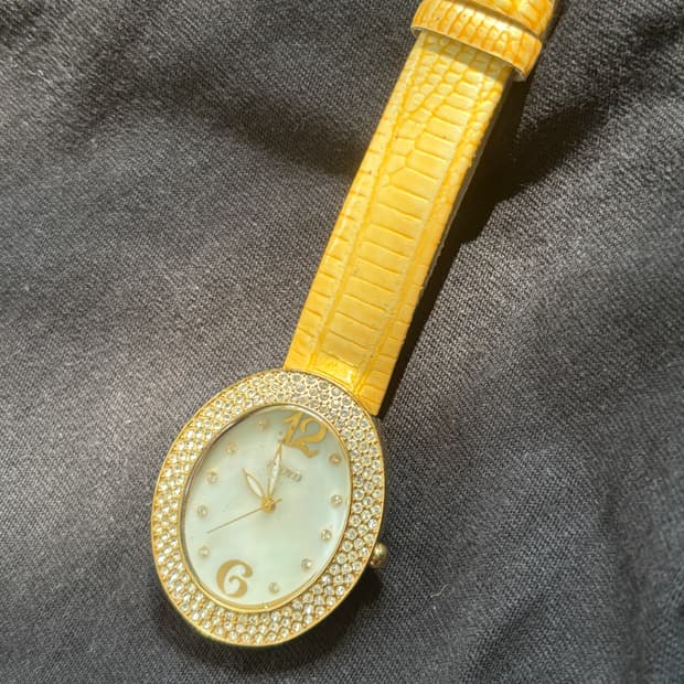 vintage jewelry leather watch 레자 시계