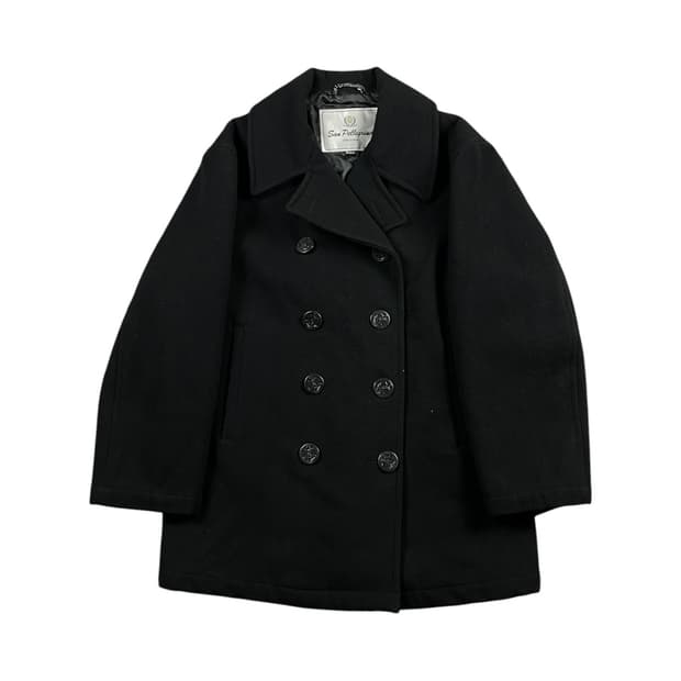 Vintage 울 혼방 피코트 