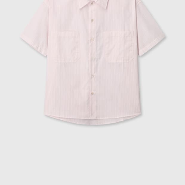 다이브인 GRANDPA STRIPE TWO POCKET 반팔셔츠