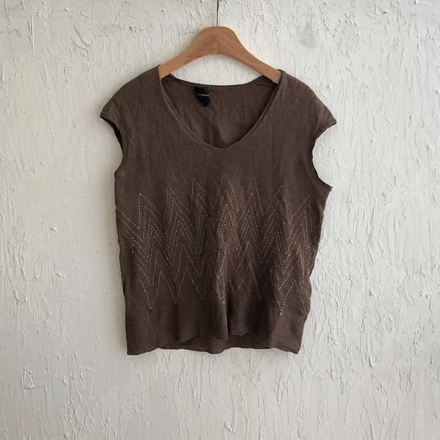vintage stitch knit top