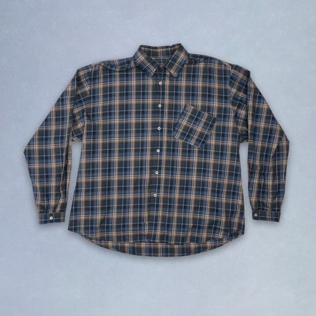 [M,L]이알엘 ERL 25fw BLUE PLAID 체크 셔츠