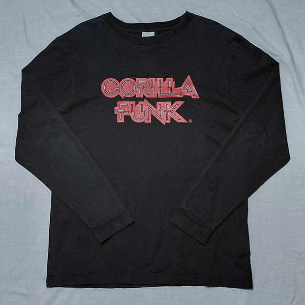 [M] X-LARGE 고릴라 펑크 & 빅 로고 롱슬리브 (블랙)