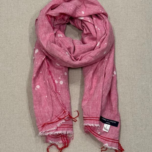 꼼데가르송 옴므 페인티드 린넨 머플러