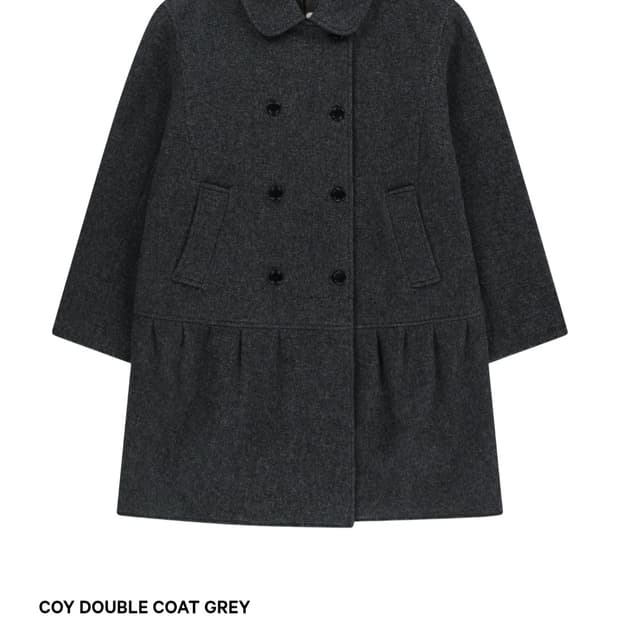 구해요)) 코이세이오 코이 더블 코트 그레이