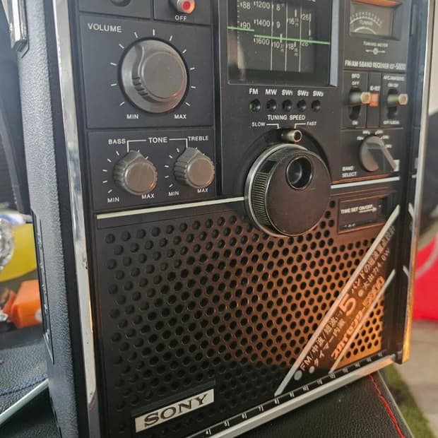 빈티지 소니 ICF-5800 라디오 소품강추