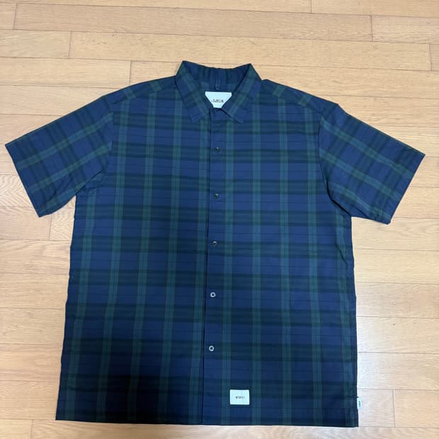 [XL] WTAPS 더블탭스 립스탑 플란넬 반팔 셔츠 4사이즈