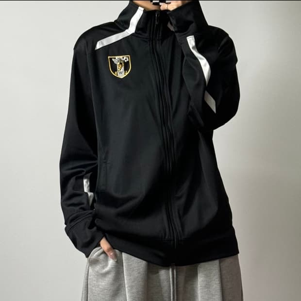 나이키 스우시 풋볼 트랙탑 져지 블랙 S [100804]