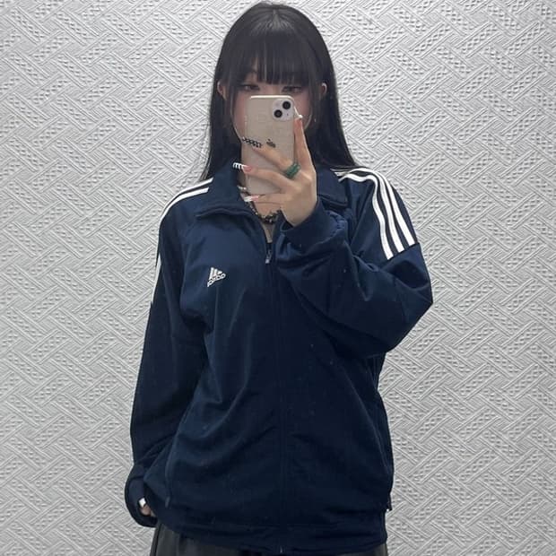 아디다스 올드스쿨 레트로 빈티지 져지 집업 L C10155