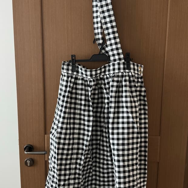 블랙 꼼데가르송 23AW 깅엄체크 원피스 (m)