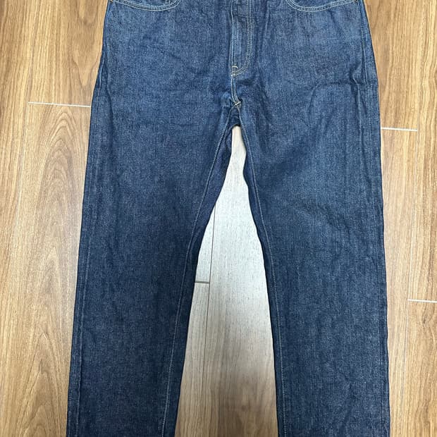 유니클로 셀비지 진 34 청바지 데님팬츠