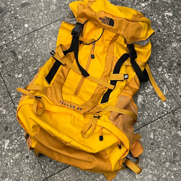 노스페이스 텔루스 45L 백팩 처분 