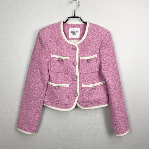 헬더 HELDER 트위드 자켓 핑크 여성S