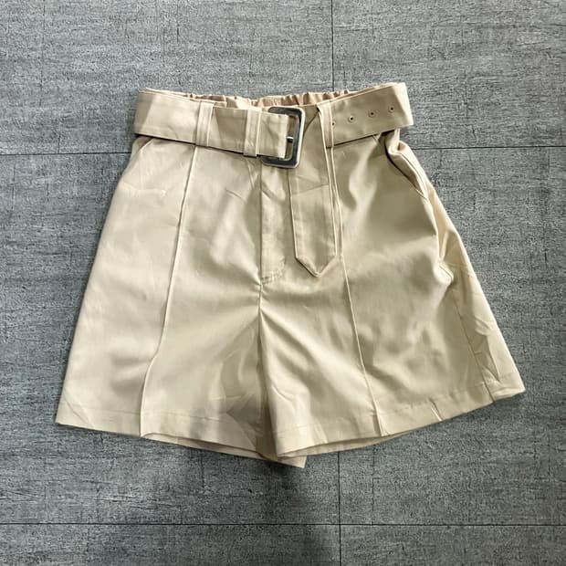 Sly 시슬리 올드스쿨아메카지 하구미모리걸 하프팬츠 벨트반바지