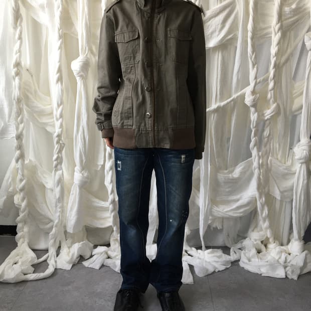 High neck bomber jacket