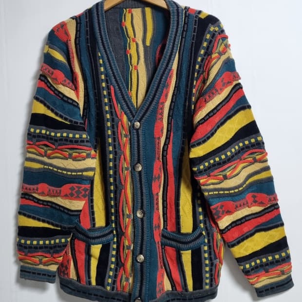 M (95) 빈티지 쿠지st 니트 가디건