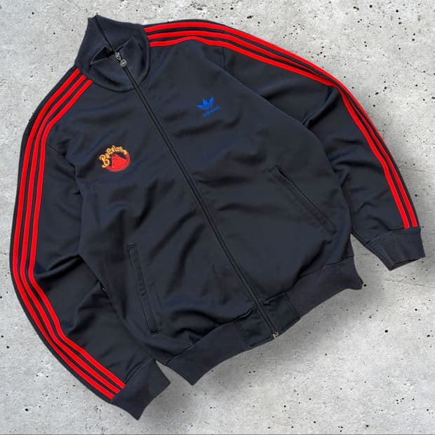 [XL] 06s 아디다스 바르셀로나 트랙탑 져지 집업 블랙 D36