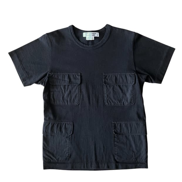 2018 꼼데가르송 실 사용 가능한 포켓들 반팔 티셔츠