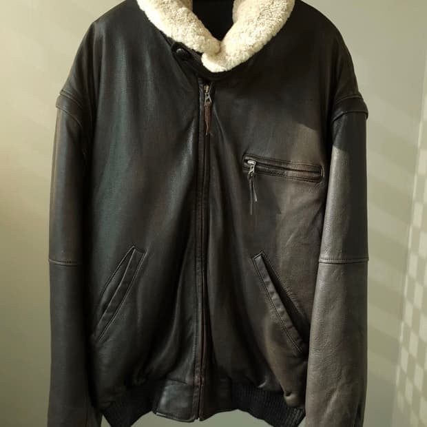 BMW 레더 봄버자켓 (엘크스킨)