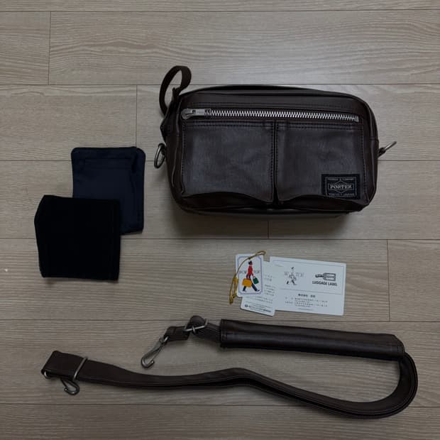  요시다포터 porter 카메라백 프리스타일 브라운 (미사용에 가까움)