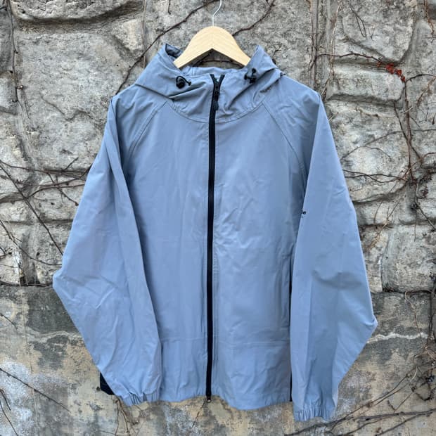 큐마일 스노우보드복 그레이 블랙 바람막이 자켓 고프코어