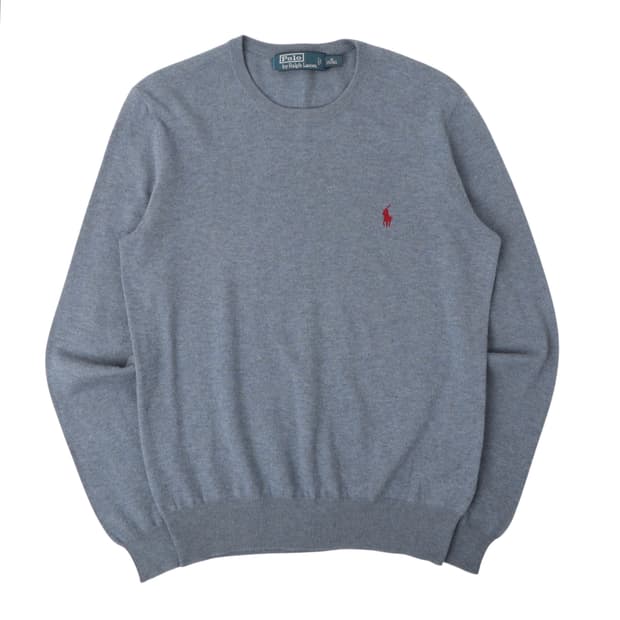 폴로 랄프로렌 다크블루 메리노울 니트