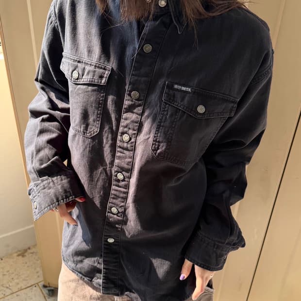 할리데이비슨 긴팔 셔츠 블랙