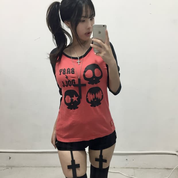 [BABY DOLL] 베이비돌 스컬 펑크 롱슬리브