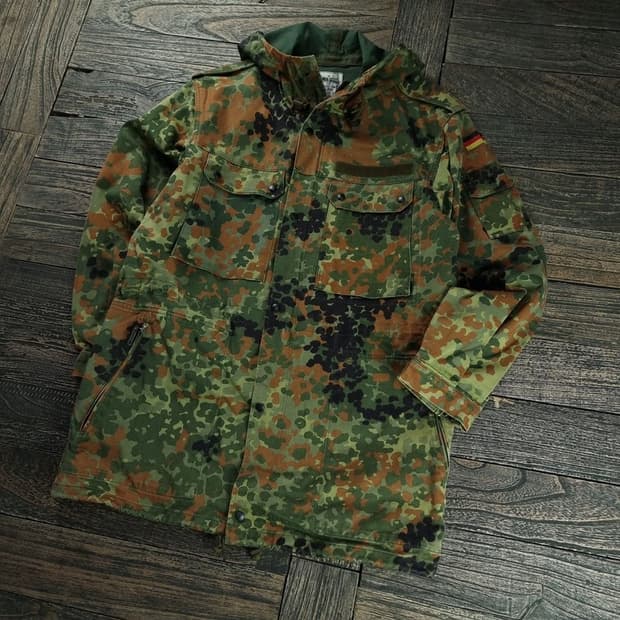 [독일군 빈티지] 카모 플랙탄 밀리터리 파카 야상 자켓 M18560