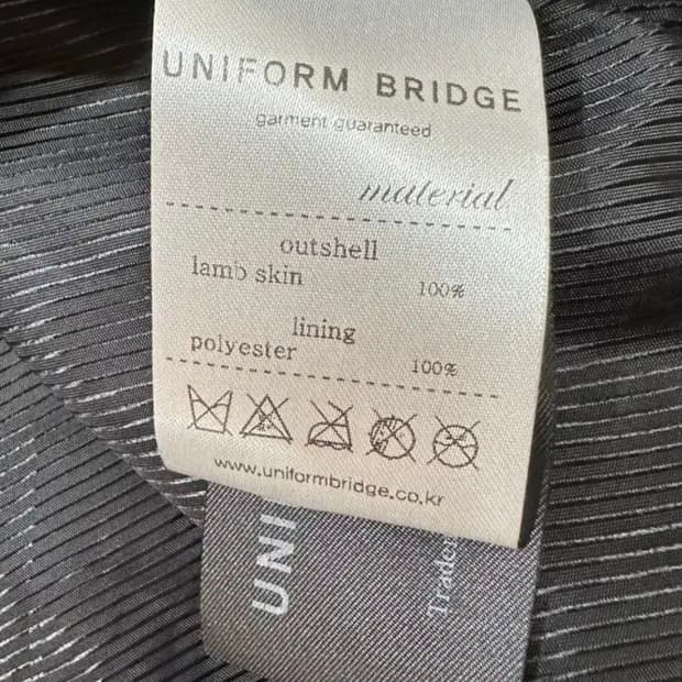 유니폼 브릿지 레더 자켓