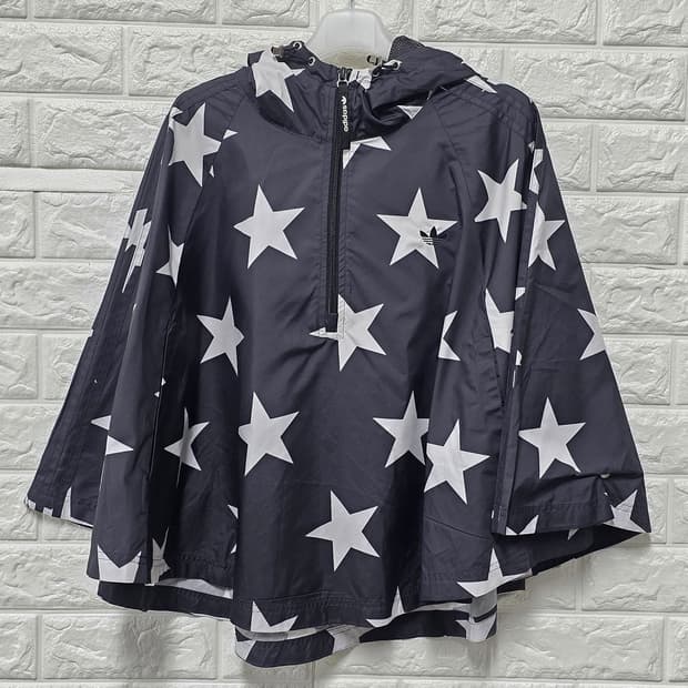 택포// 아디다스 별 패턴 레인코트 케이프 90