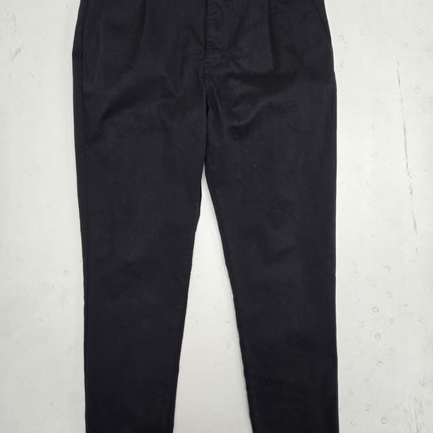 랑방 검정색 남성용 슬랙스 정장 바지