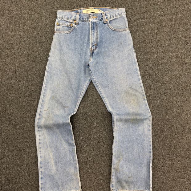 리바이스517 여성 부츠컷 연청 데님팬츠