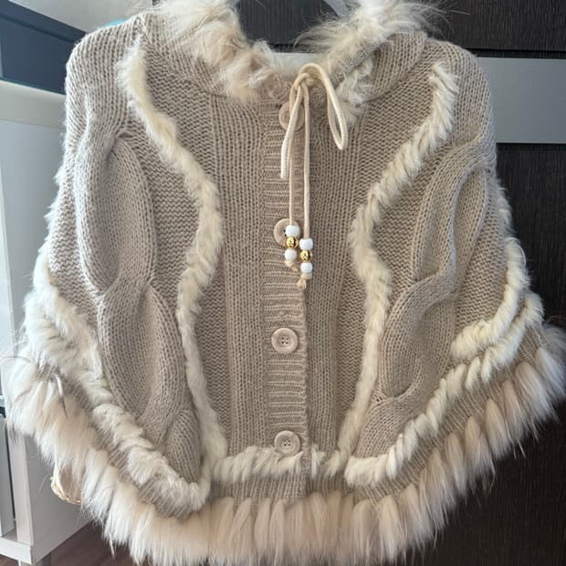 빈티지 케이프 슬리브 쿠루미깔 코디 세트 