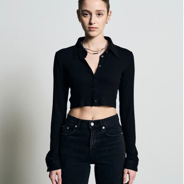 보헤미안서울 보헴서 크롭 가디건 블랙