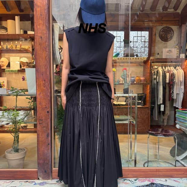 ALYSI Hand Embroidered Long Skirt