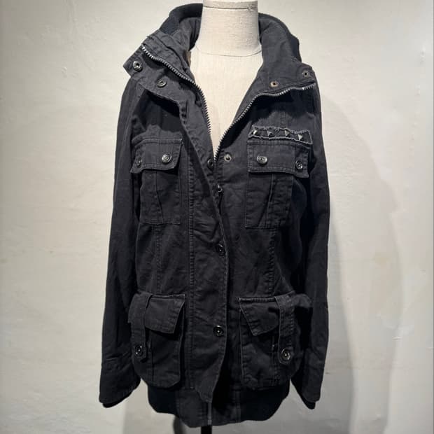 Jessy Logan Y2K Studded Black Jacket
