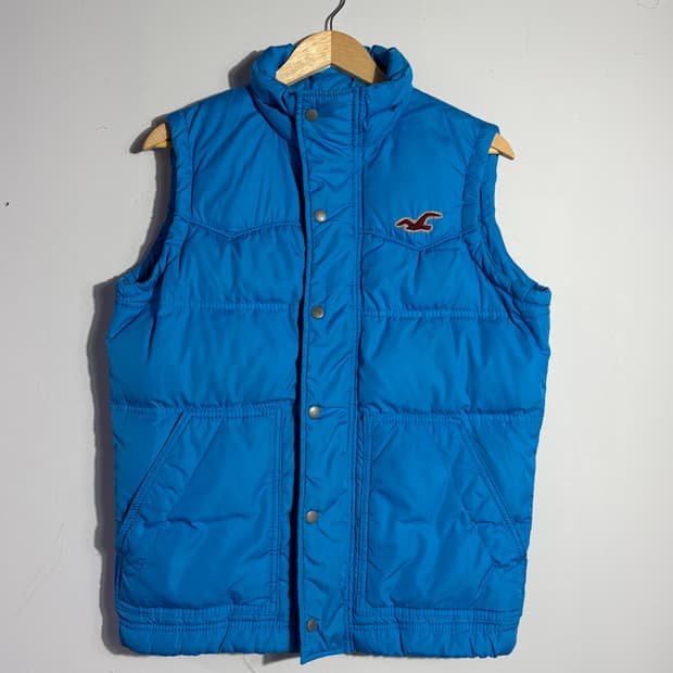 홀리스터 빈티지 블루 패딩 베스트 (무료배송)