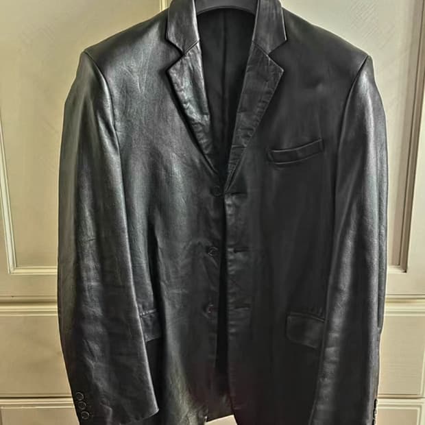 요지 야마모토 AAR 레더 가죽 자켓 블레이저 자켓