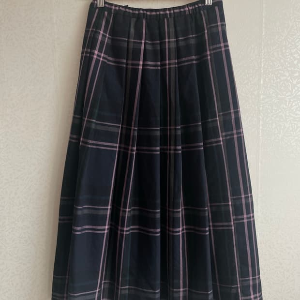 갸루 모리걸 일본 빈티지 교복st 체크 플리츠 미 디스커트