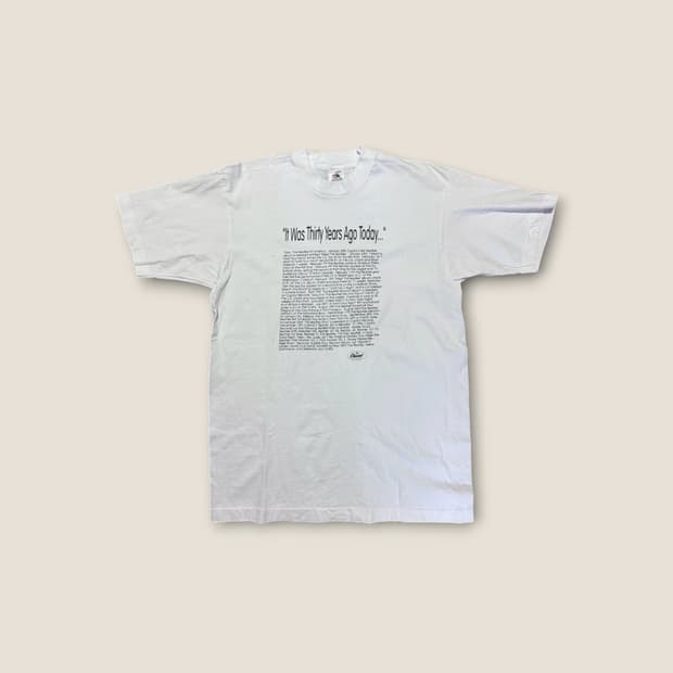 90s Fruit of the Loom 비틀즈 30주년 기념 티셔츠 L