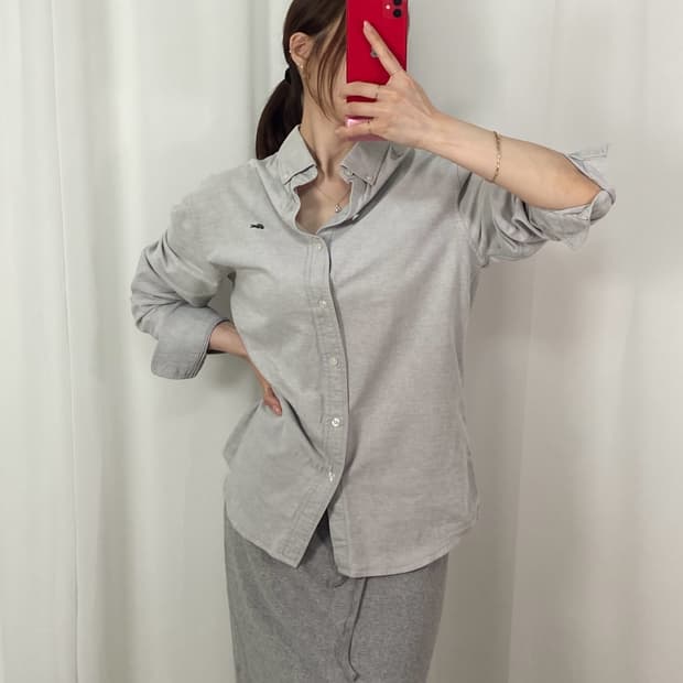 라코스테 데님 셔츠