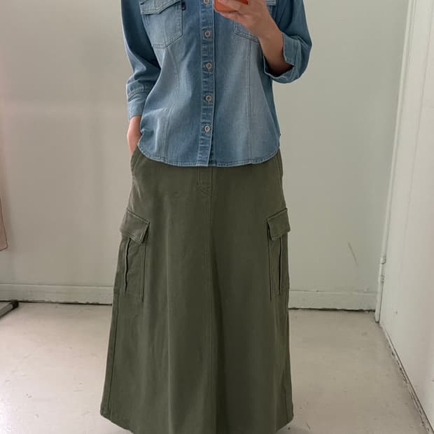 일본빈티지 FLASH BLUE 데님 셔츠자켓