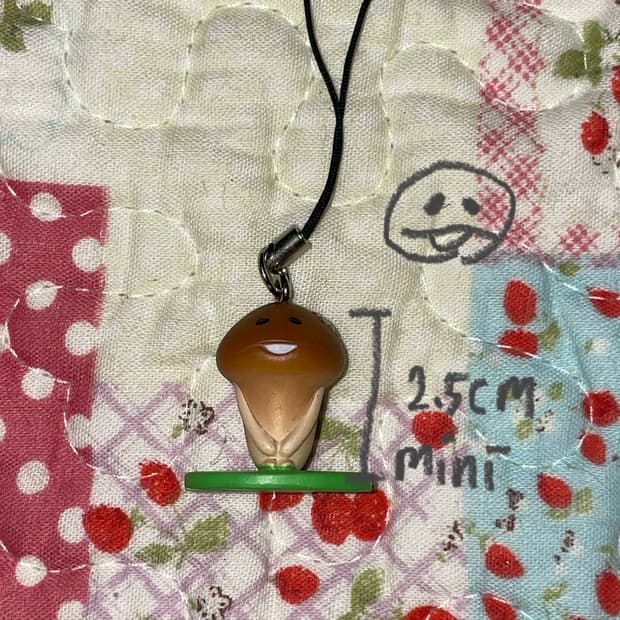 고전 나메코 스트랩 키링 열쇠고리