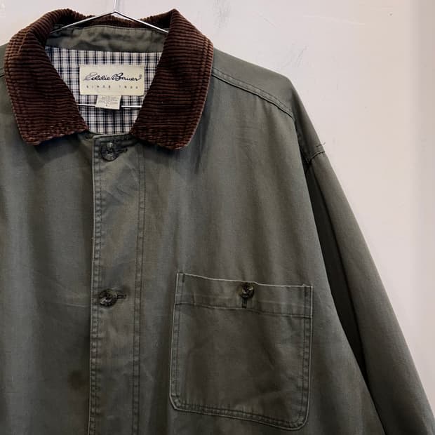 에디바우어 코듀로이 카라 워크 초어자켓