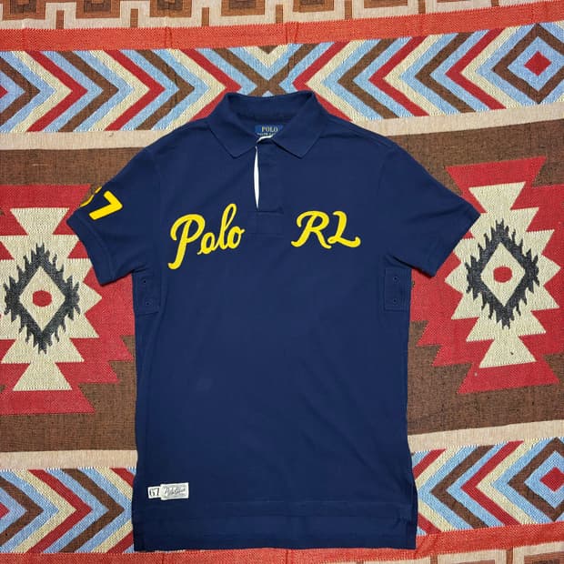 95) 폴로 랄프로렌 빅로고 카라티 네이비