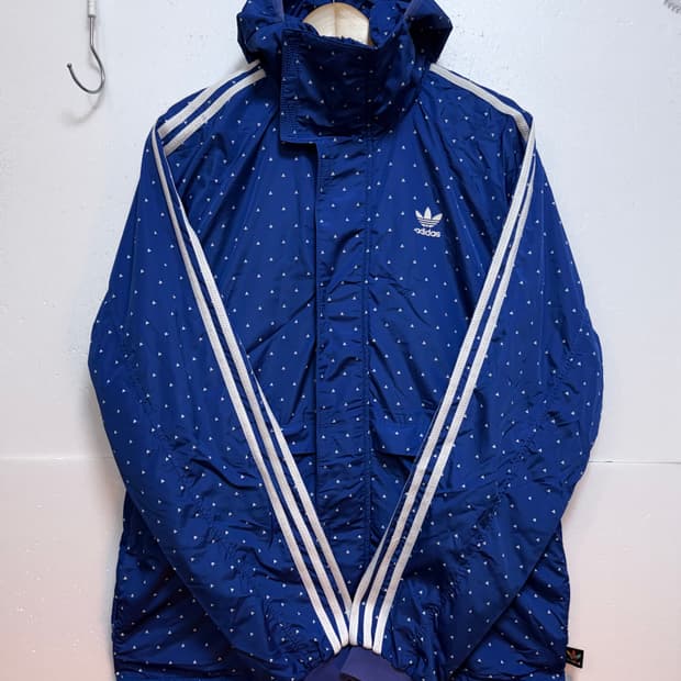 퍼럴x아디다스 오버핏 바람막이 점퍼 M