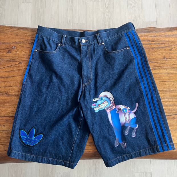 adidas kerwin frost space dog 데님쇼츠