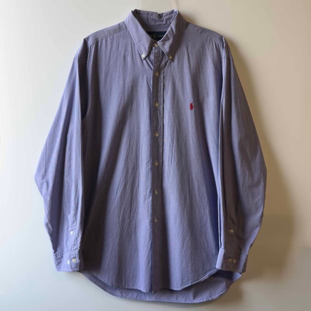 폴로 랄프로렌 야무스 깅엄체크 긴팔 셔츠