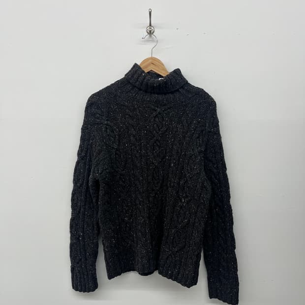 dkny 꽈배기 터틀넥 니트 남 m